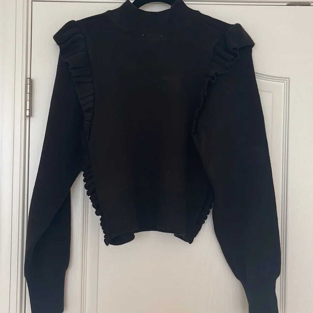 Topshop Ruffled Sweater - Picture 3 of 4